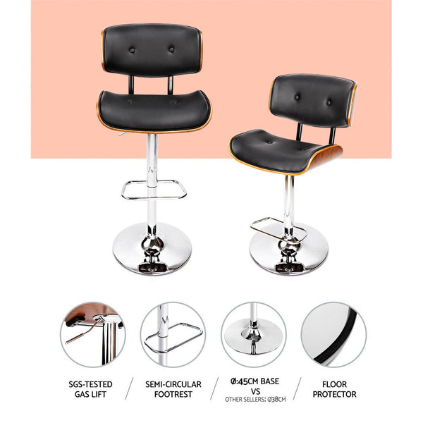 And Steel Bar Stool Gas Lift Swivel Home Furniture Seating Benches Bar Stools