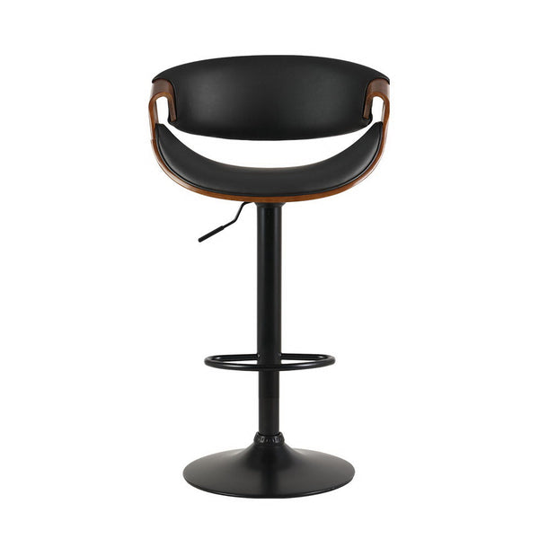 Artiss Leather Bar Stools With Armrest Gas Lift Furniture For Home And Garden Benches Bar Stools