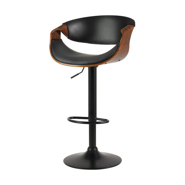 Artiss Leather Bar Stools With Armrest Gas Lift Furniture For Home And Garden Benches Bar Stools