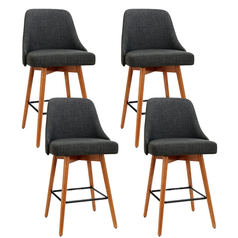 Artiss Bar Stools Swivel Wooden Charcoal Furniture For Home And Garden Benches Bar Stools