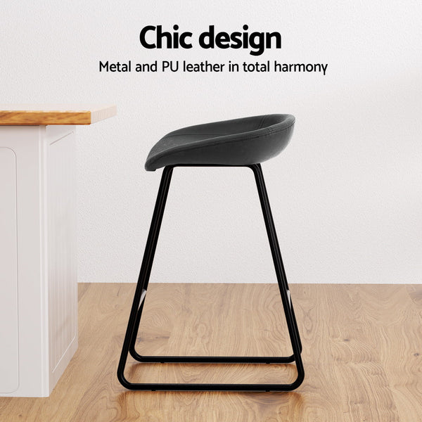 Artiss Bar Stools Pu Leather Kitchen Dining Chairs Furniture Home And Garden Benches Bar Stools