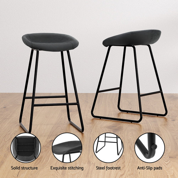 Artiss Bar Stools Pu Leather Kitchen Dining Chairs Furniture Home And Garden Benches Bar Stools