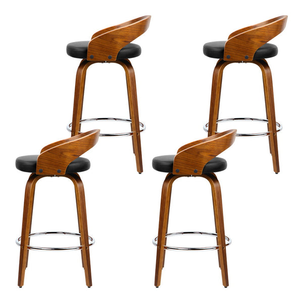 Artiss Bar Stools Swivel Seat Curved Backrest Furniture For Home And Garden Benches Bar Stools