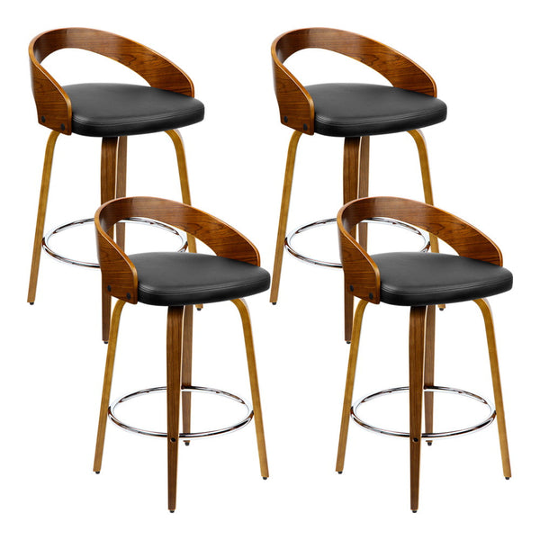 Artiss Bar Stools Swivel Seat Curved Backrest Furniture For Home And Garden Benches Bar Stools