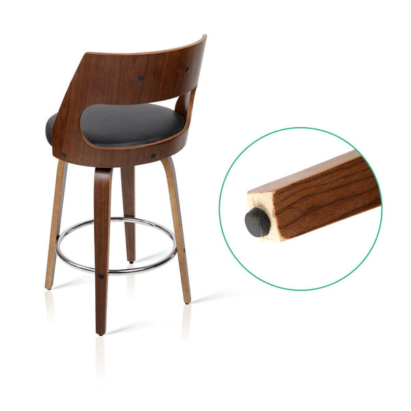Artiss Bar Stools Swivel Leather Chairs 65Cm Furniture For Home And Garden Benches Bar Stools