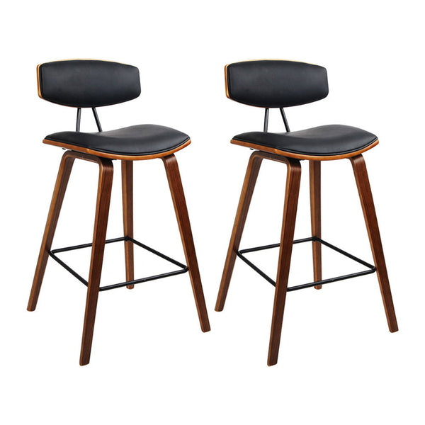 Artiss Bar Stools Leather Padded With Backrest Furniture For Home And Garden Benches Bar Stools