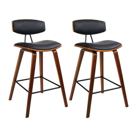 Artiss Bar Stools Leather Padded With Backrest Furniture For Home And Garden Benches Bar Stools
