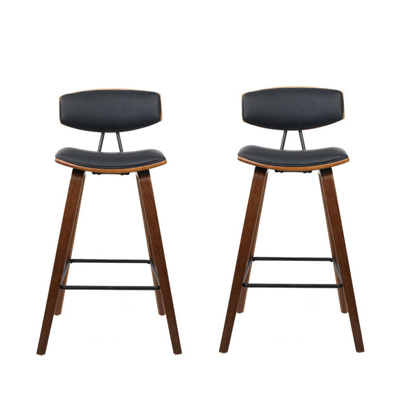 Artiss Bar Stools Leather Padded With Backrest Furniture For Home And Garden Benches Bar Stools