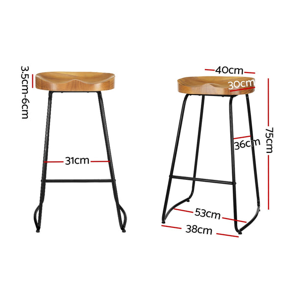 Pine Wood Bar Stool Retro Vintage Tractor Seat Industrial Style Furniture Benches Bar Stools