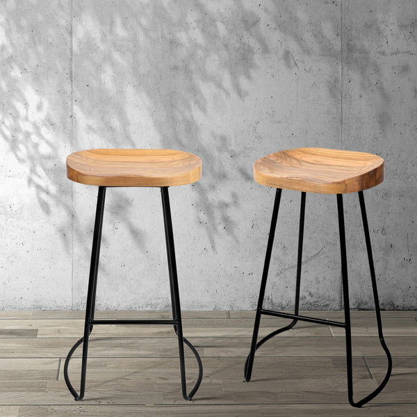 Pine Wood Bar Stool Retro Vintage Tractor Seat Industrial Style Furniture Benches Bar Stools