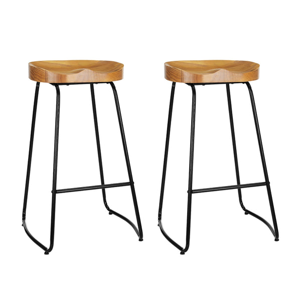 Pine Wood Bar Stool Retro Vintage Tractor Seat Industrial Style Furniture Benches Bar Stools