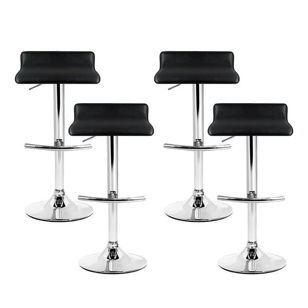 Pu Leather Bar Stools Adjustable Gas Lift Swivel Seats With Steel Base Furniture Benches Bar Stools