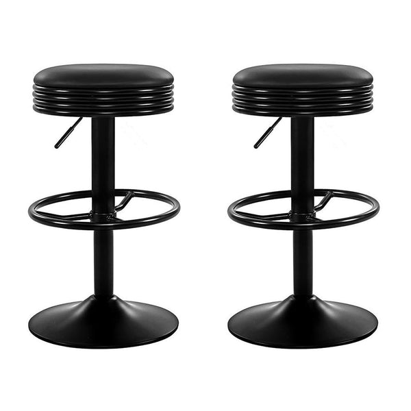 Pu Leather Bar Stools With Gas Lift And Steel Base For Home Furniture Benches Bar Stools