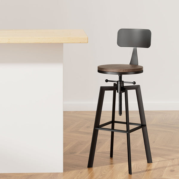 Artiss Bar Stools Kitchen Counter Chairs Vintage Metal Furniture For Home And Garden Benches Bar Stools