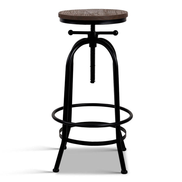 Artiss Bar Stools Adjustable Wood Chairs Benches Bar Stools