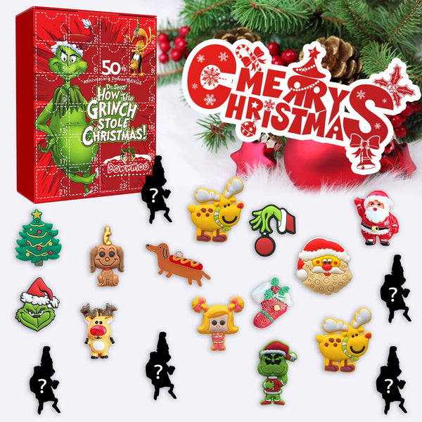 Green Sulley Grinch Blind Box Green Sulley Grinch Series 24 Box Christmas Cartoon Toy Blind Box Gift Boxes