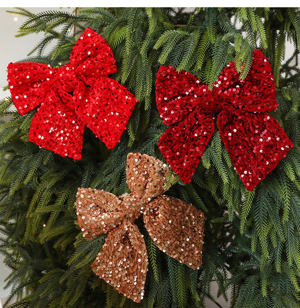 Christmas Butterfly Decoration Ornament Glitter Window Hanging Seasonal Decorations