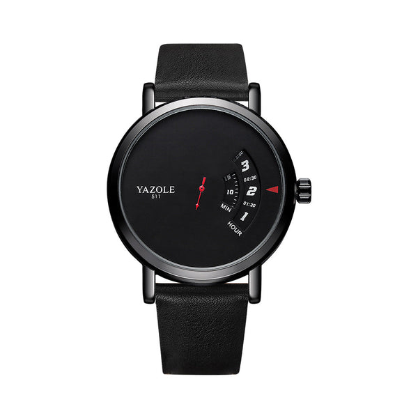 Fashion Rotary Non Mechanical Quartz Watch Men's Wristwatch Yazole Watches