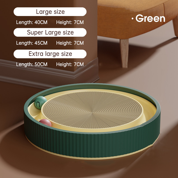 Multi Function Round Cat Scratching Board With Ball Toy Scratcher Funny Sharpen Nails Scraper Can Replace Nest For Cats Furniture & Scratchers