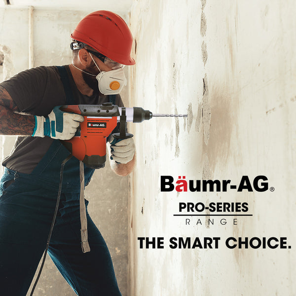 Baumr Ag 1500W Pro Grade Electric Rotary Jackhammer Hammer Drill With 2 Bonus Chisels 3 Bits Jackhammers