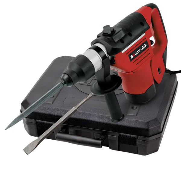 Baumr Ag Baumr Ag 1500W Pro Grade Electric Rotary Jackhammer Hammer Drill With 2 Bonus Chisels 3 Bits Jackhammers