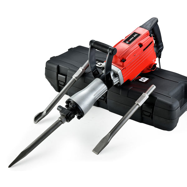 Baumr Ag Baumr Ag 2200W Pro Grade Electric Demolition Jackhammer With 3 Bonus Chisels Carry Case Jackhammers