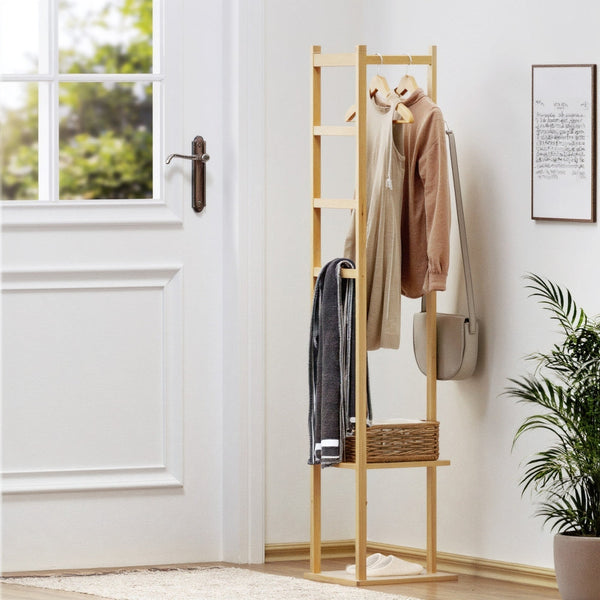 Artiss Clothes Rack Airer Coat Stand Bamboo Clothes Airers