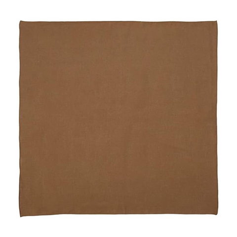 Br Costumes Bandana Paisley 100% Cotton Head Wrap Durag Bandanna Summer Biker Scarf Mask Brown (Plain) Scarves