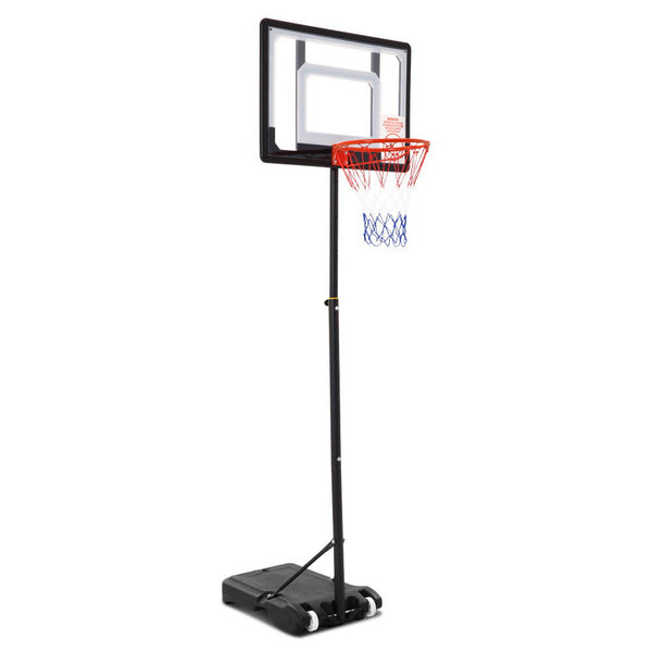 Everfit 2.1M Basketball Hoop Stand System Adjustable Portable Pro Kids Clear Basketball Backboards