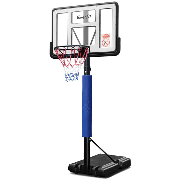 Everfit 3.05M Basketball Hoop Stand System Adjustable Height Portable Pro Blue Basketball Backboards