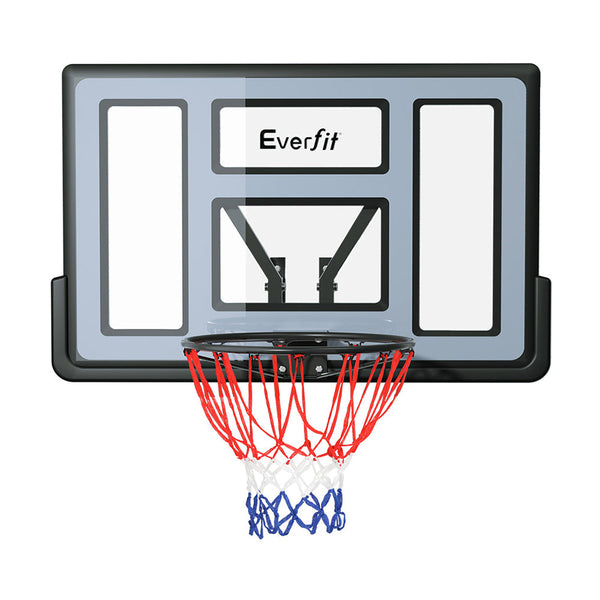 Everfit 45" Basketball Hoop Backboard Wall Mounted Ring Net Sports Pro System Basketball Backboards