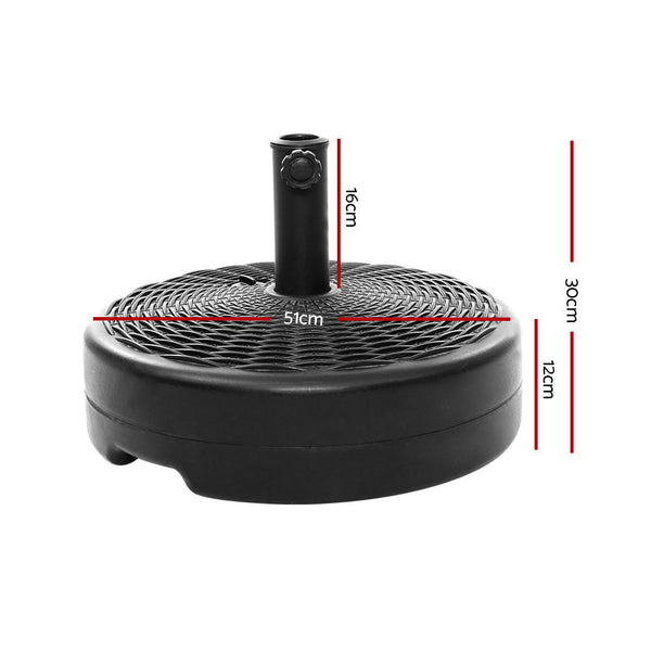 Instahut 51Cm Outdoor Umbrella Base Round Stand Pod Umbrella Accessories