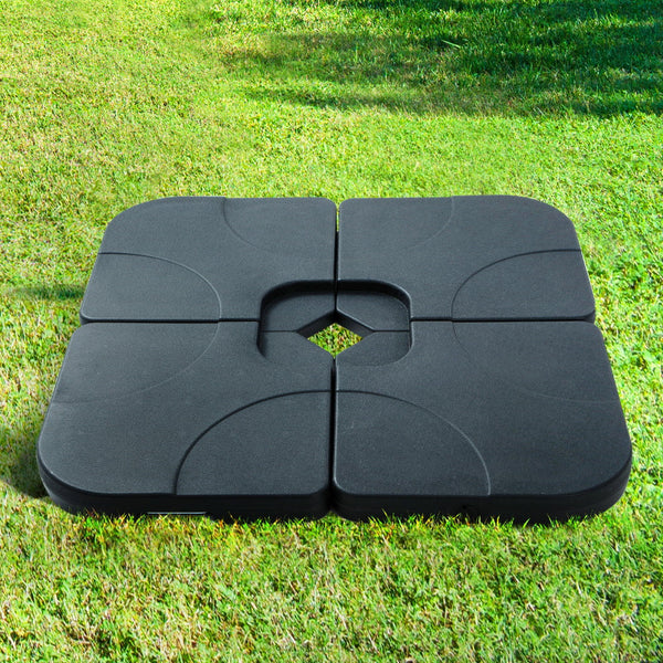 Instahut Outdoor Umbrella Base 50Cm 4 Plates Stand Pod Cantilever Umbrella Accessories