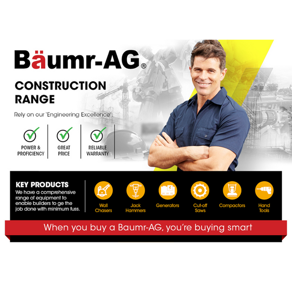 Baumr Ag Wall Chaser Machine Concrete Chasing Tool Brick Grinder Electric Saw Other Power Tools