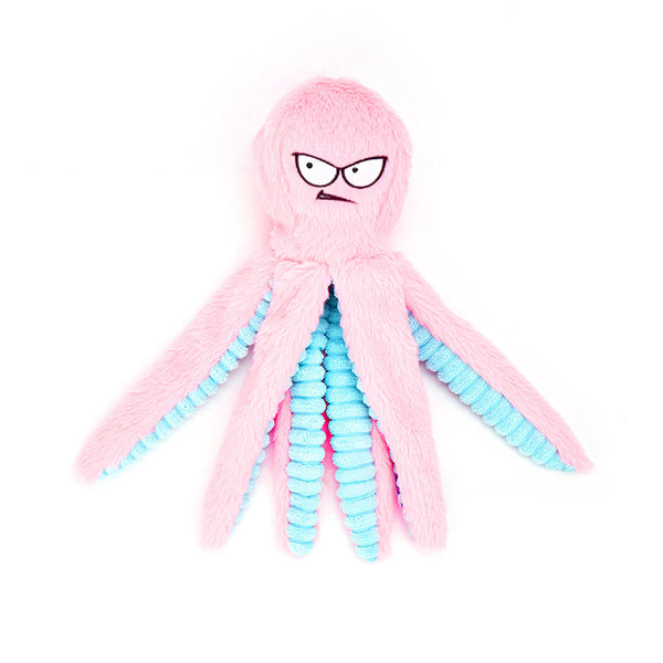 Octopus Shaped Indestructible Plush Dog Toy Squeaky & Bite Resistant Pet Supplies Dog Toys
