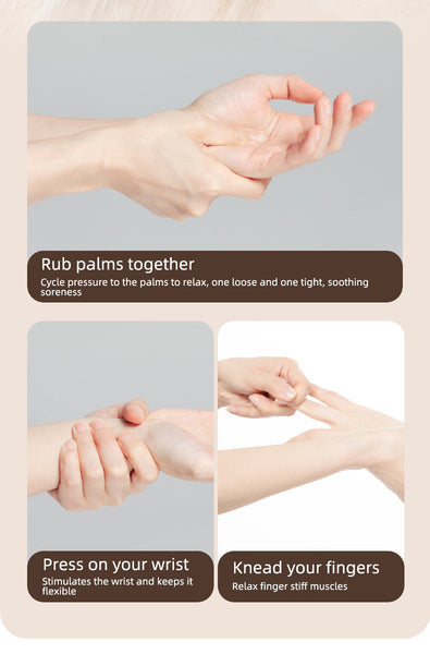 Hand Massager Finger Palm Wrist Joints Multi Level Hot Compress Air Pressure Massagers