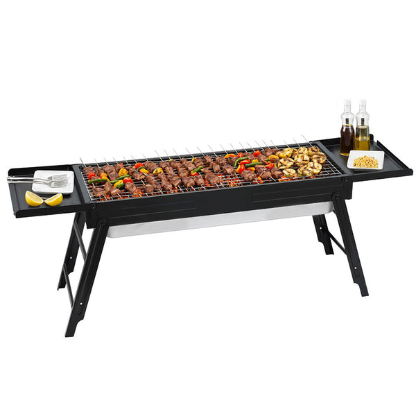 Grillz Charcoal Bbq Grill Smoker Portable Barbecue Outdoor Foldable Camping Barbecues Grills & Smokers