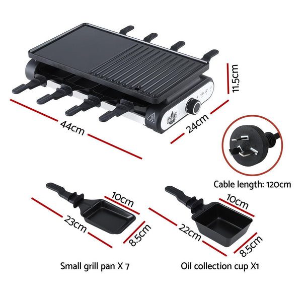 Grillz 1400W Electric Bbq W/ 7 Cooking Pans Parts & Accessories