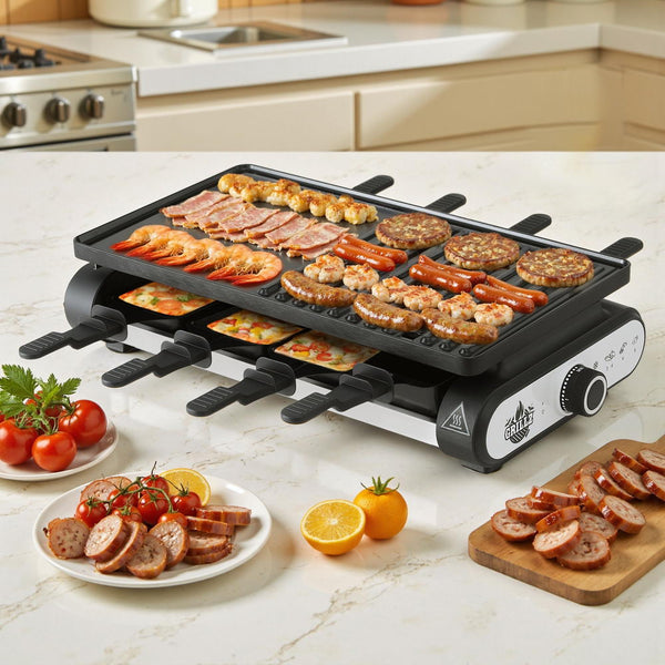 Grillz 1400W Electric Bbq W/ 7 Cooking Pans Parts & Accessories