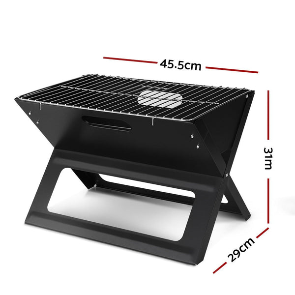 Grillz Bbq Grill Charcoal Smoker Foldable Barbecues Grills & Smokers