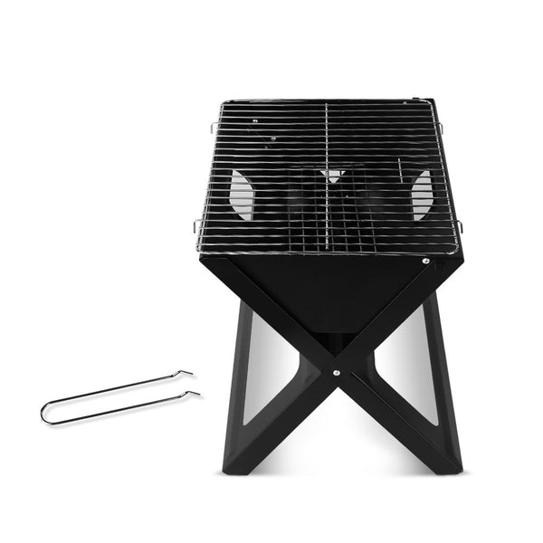 Grillz Bbq Grill Charcoal Smoker Foldable Barbecues Grills & Smokers