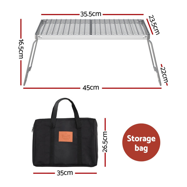 Grillz Bbq Charcoal Smoker Foldable Camping Outdoor Barbecues Grills & Smokers