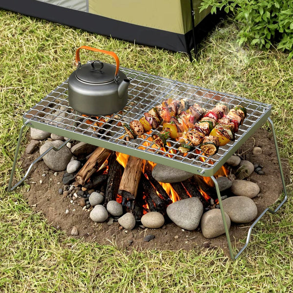 Grillz Bbq Charcoal Smoker Foldable Camping Outdoor Barbecues Grills & Smokers