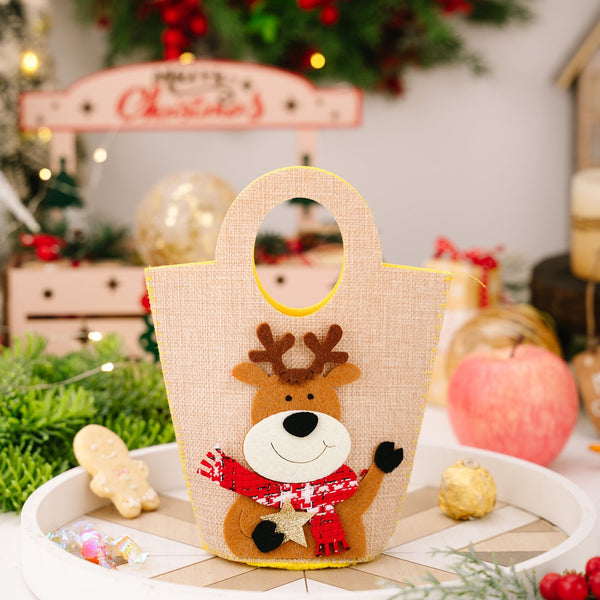Christmas Decorations Creative Cartoon Carry Bag Santa Claus Gift Children's Candy Apple Seasonal Decorations