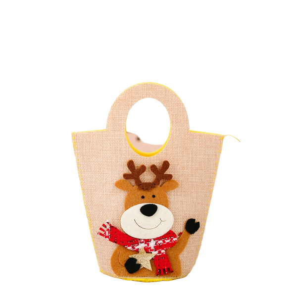 Christmas Decorations Creative Cartoon Carry Bag Santa Claus Gift Children's Candy Apple Seasonal Decorations