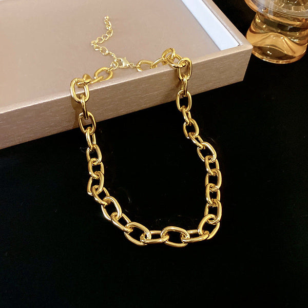 Veile Studios Personalized Geometric Pendant Necklace Temperament Sweater Chain Aluminium Necklaces & Pendants