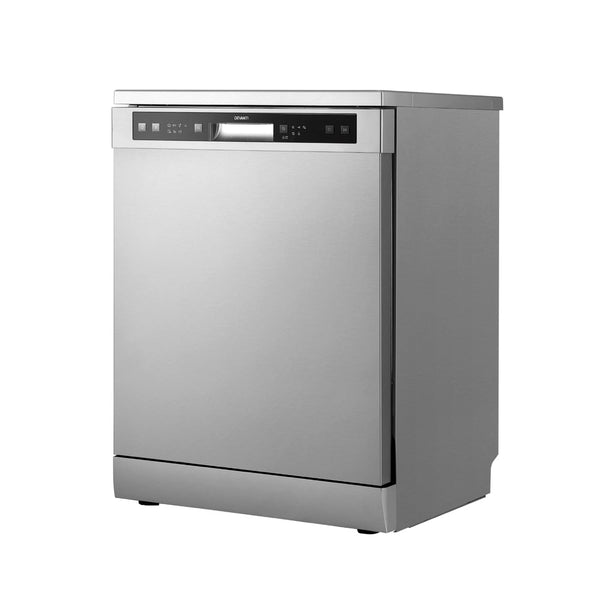 Devanti 60Cm 14 Place Settings Freestanding Dishwasher Silver Dishwashers