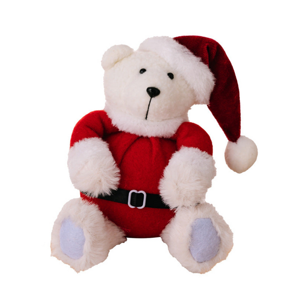 Christmas Teddy Bear Figurine Ornament Seasonal Decorations