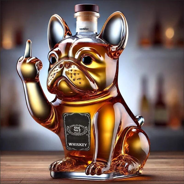 Funny Middle Finger Duck Turtle Dog Whisky Glass Decanter Bar Home Office Decor Decanters