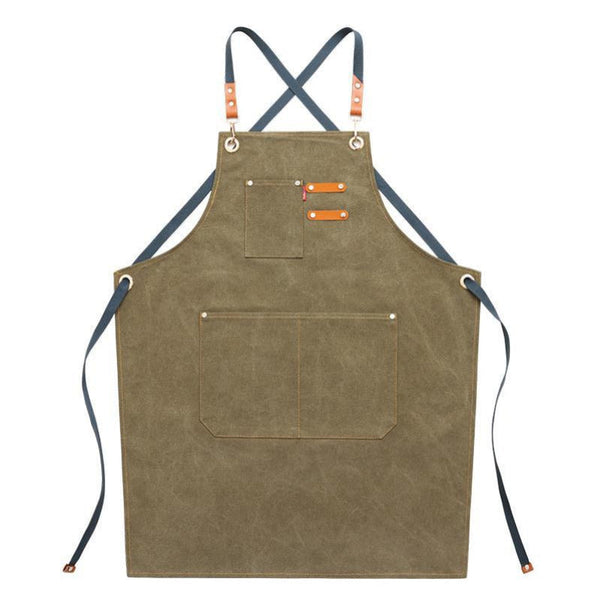 Cowboy Thick Canvas Apron Work Clothes Printing Aprons